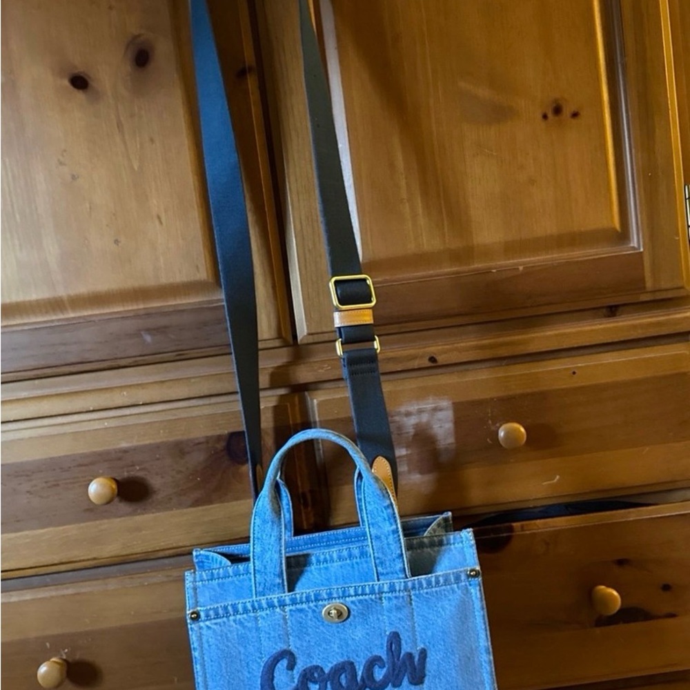 Coach Cargo Tote 26 Denim